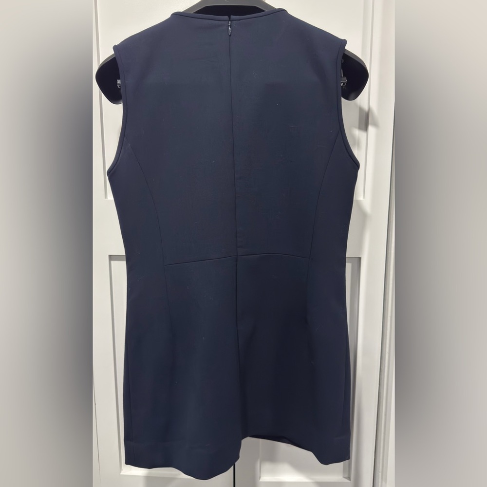 Elegant Navy Sleeveless Mini Dress